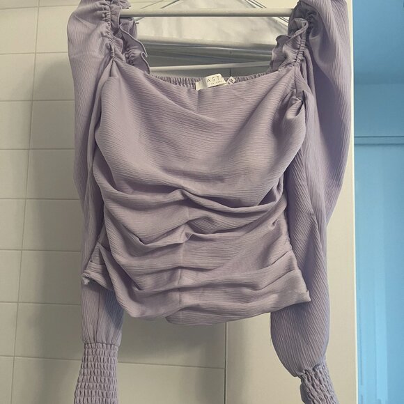 Ruched Puff Sleeve Top - Picture 5 of 6